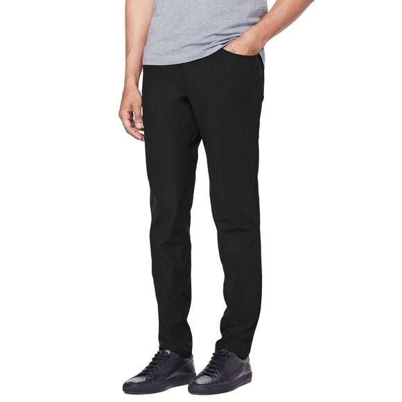 Lululemon ABC Slim Pants Warpstreme Black Men's 31 x 32 Excellent Used Condition - Picture 1 of 10